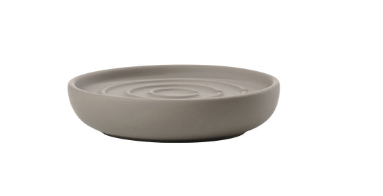 Zone Denmark Seifenschale Nova One – Porzellan, Ø11×2,5 cm, Graubraun