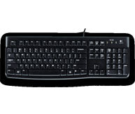 Logitech K120 – Tastatur, kabelgebunden (USB-A), UK-Layout (EN), Schwarz
