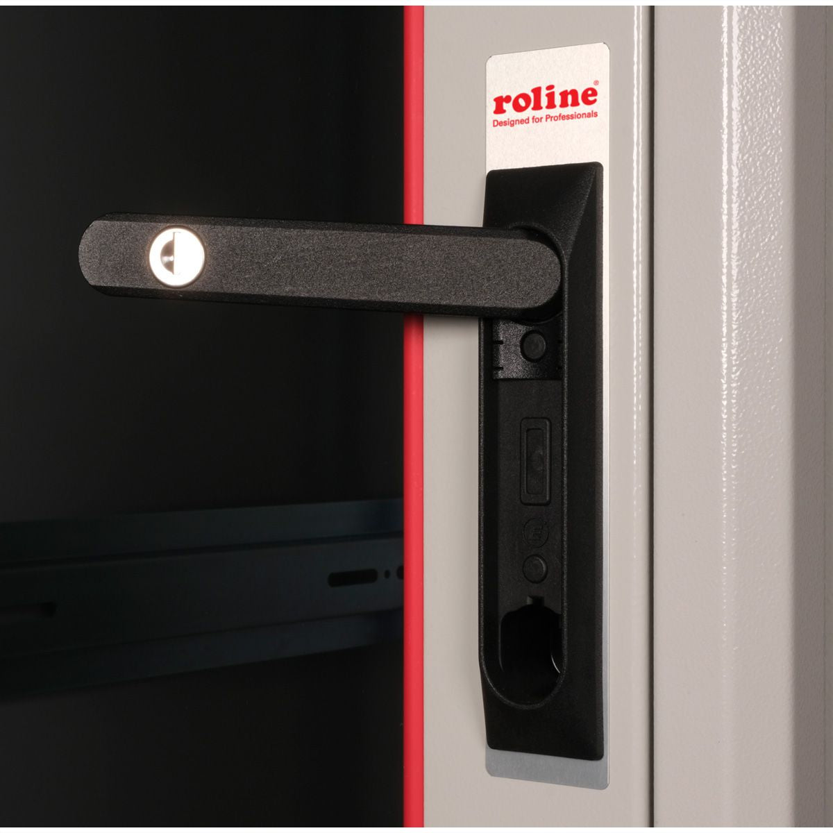 ROLINE Basic – 19" Netzwerkschrank 26U, IP20, abschliessbar, 600 × 800 × 1300 mm, lichtgrau, Stahl