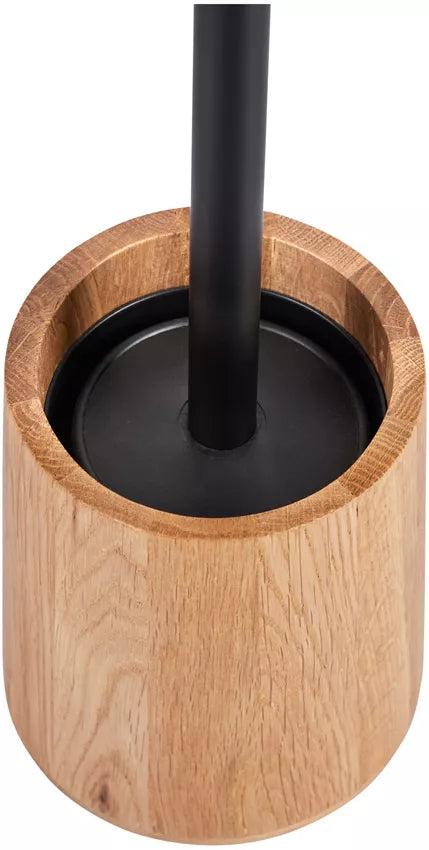 Diaqua WC-Bürstenset – Holz, Eiche, Braun, einfach zu säubern, H 41 cm, Ø 11 cm