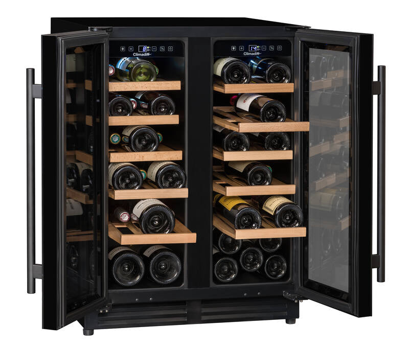 Climadiff Weinkühlschrank CBU40D1B – 120 l, 240 V, Kompressor, Energieeffizienzklasse F