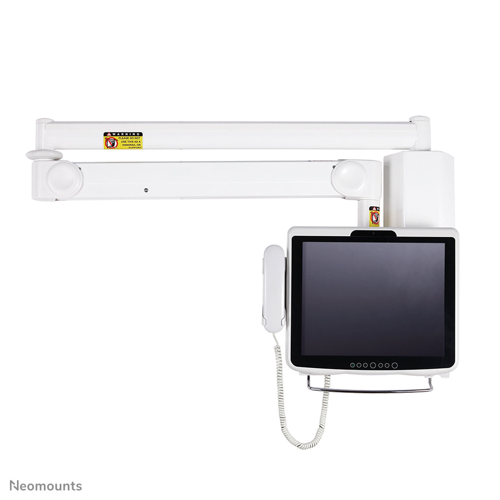 Neomounts FPMA HAW100HC – Monitorhalterung, bis 30", VESA 75 × 75 mm, 12 kg, neigbar, silber
