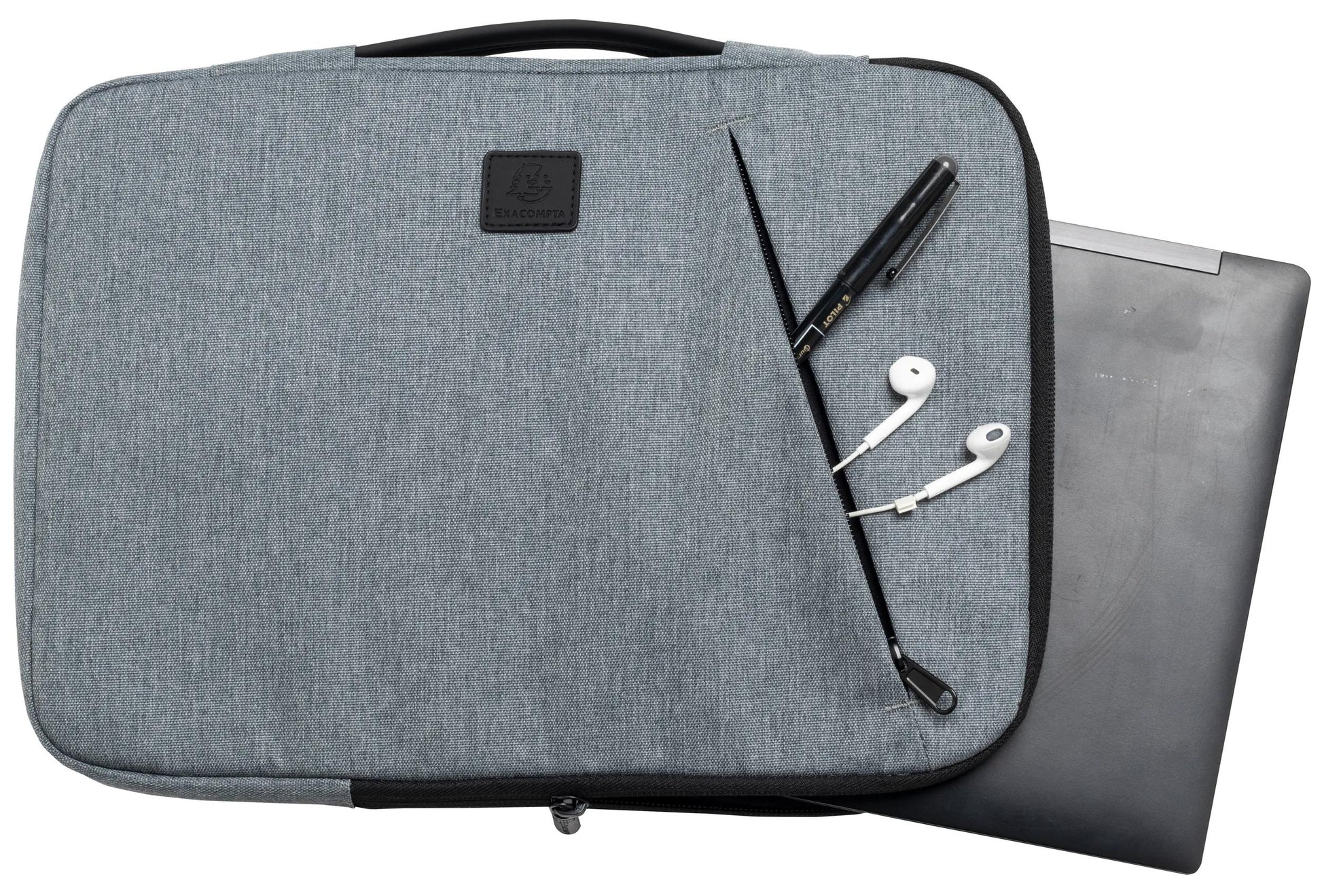 Exacompta Notebook-Schutzhülle bis 16" – Grau