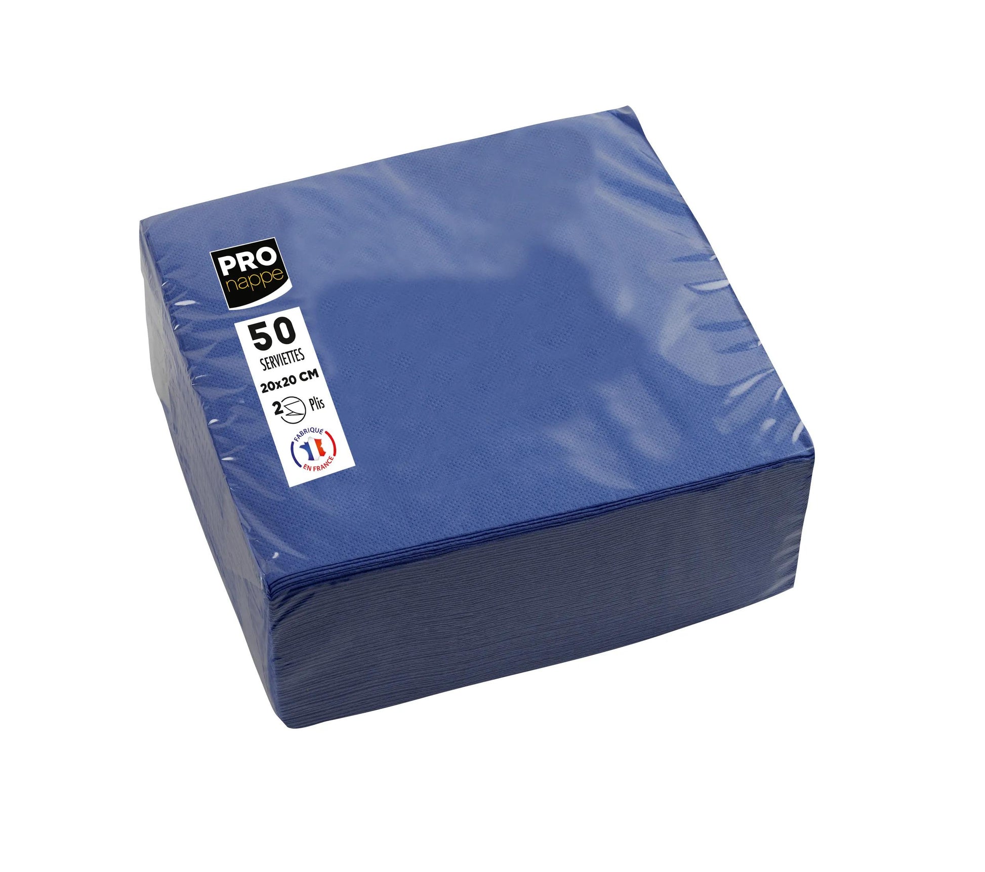 PRONAPPE PRO nappe Cocktail Servietten – blau – 20 × 20 cm, 2-lagig – 50 Stück