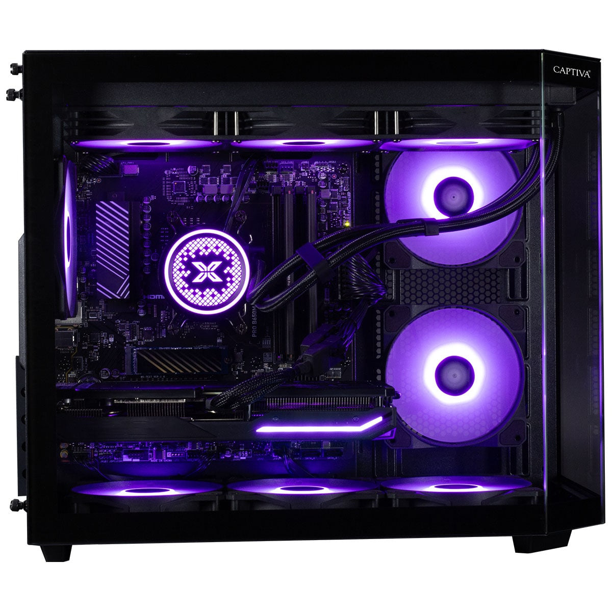 Captiva Tower – AMD Ryzen 7 7800X3D, 32 GB RAM, 2 TB SSD, NVIDIA GeForce RTX 5070 Ti 16 GB, Windows 11 Home