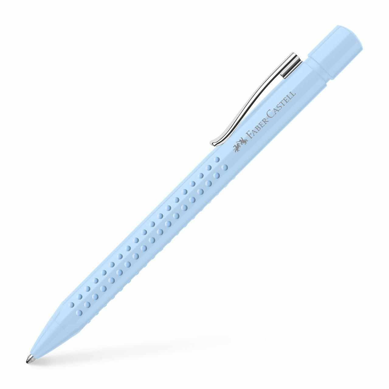 Faber-Castell Grip 2010 Kugelschreiber – Blau, Spitze 0,6 mm, Druck, Soft-Grip, dokumentenecht, nachfüllbar