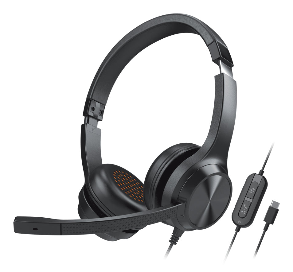 Creative Labs Chat USB Office-Headset – On-Ear, Stereo, Kabel (USB-C), Schwarz