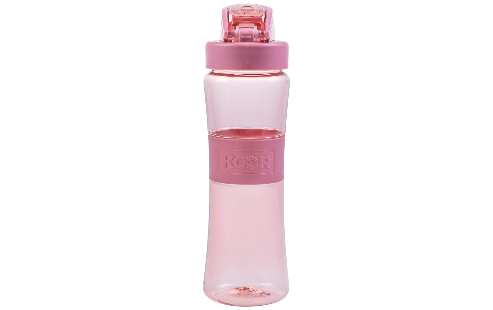 KOOR Trinkflasche 650 ml – Kunststoff, Schraubdeckel, Rosa