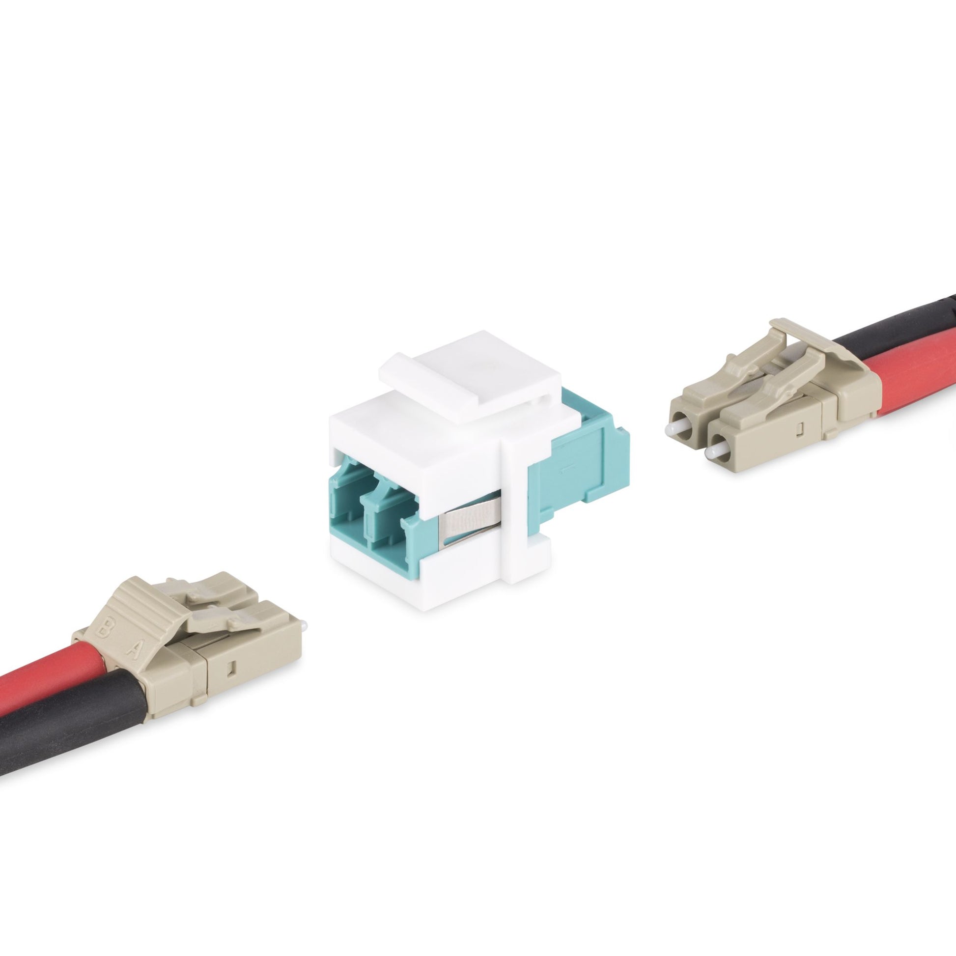 StarTech.com DMFKSLCLCCOUPLER LC Keystone Kupplung LC zu LC – Duplex, Multimode/Singlemode, Weiss