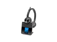 Poly Savi 7420 Office – Duo Headset (On-Ear) – DECT, Boom-Mikrofon – Schwarz – bis 13 h
