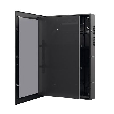 Hagor Outdoorgehäuse Portrait für 65" Displays, IP65, entspiegeltes Sicherheitsglas, VESA-Halterung, Schwarz