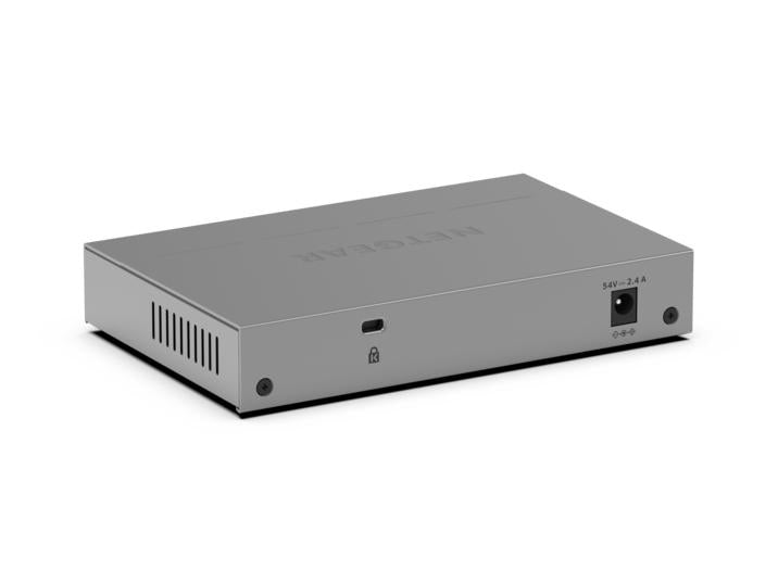 NETGEAR GS108EP – Unmanaged Switch – 5× 1G, 4× PoE+, PoE-Budget 123 W, Desktop