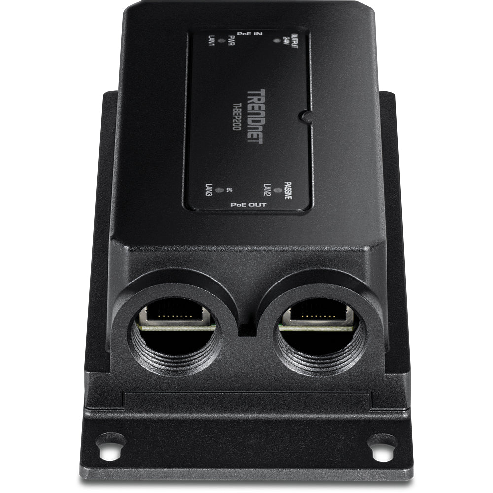 TRENDnet TI-BEP200 – PoE-Extender (Outdoor) – 3× RJ-45 1G, PoE++ (IEEE 802.3bt), PoE-Budget 60 W, IP67