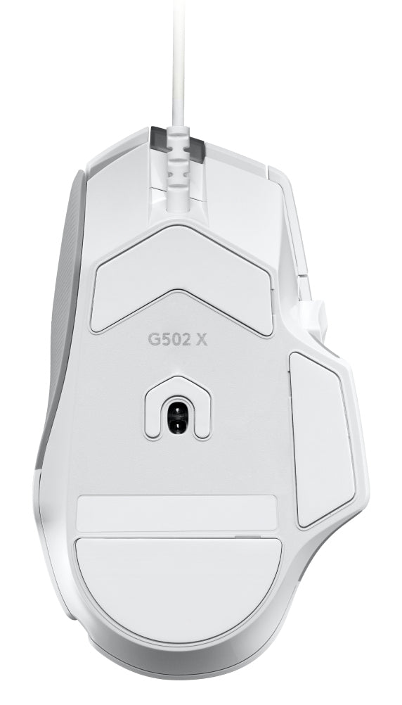 Logitech G G502 X – Gaming-Maus – Kabelgebunden (USB‑A), 25600 DPI, Rechts, Weiss