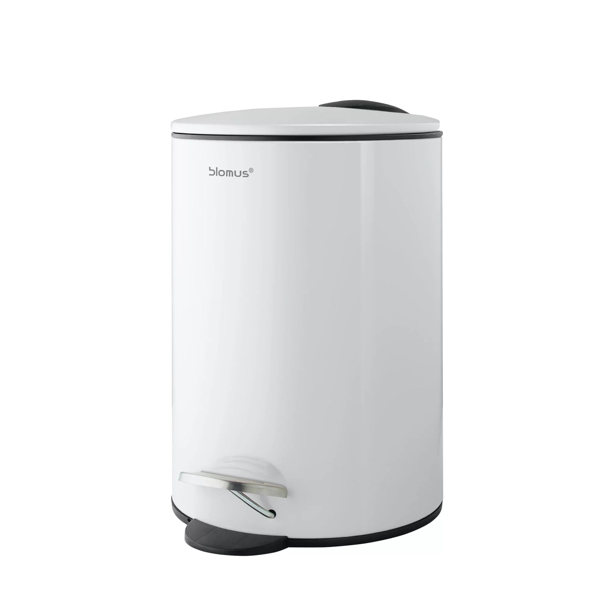 Blomus Treteimer TUBO – 3 l – Kunststoff, rund – weiss – Soft-Close