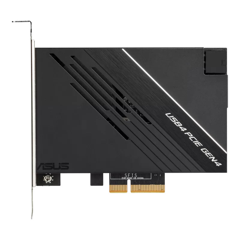 ASUS USB4 PCIe Gen4 Karte – PCIe 4.0, USB-C + DisplayPort-Ausgang – für Windows 10 x64/11 – Mehrfarbig