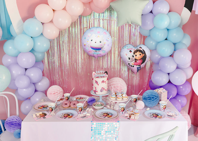 PartyDeco Folienballon Herz – Mehrfarbig – 35 cm – Folie – 1 Stück