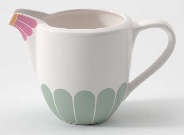 Villeroy & Boch Milchkanne Fleur – 210 ml, 7,8 × 13,6 × 9,1 cm, Porzellan, für Milch