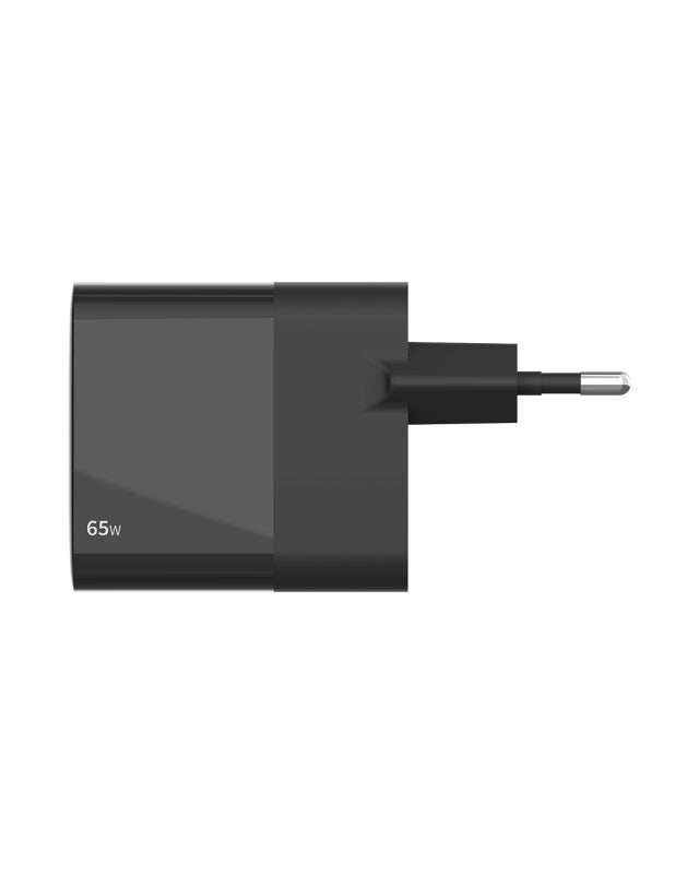 Sitecom CH-1002 USB-Ladegerät 65 W – USB-C×2, USB-A×1 – PD, GaN – EU-Stecker (Typ C) – Schwarz
