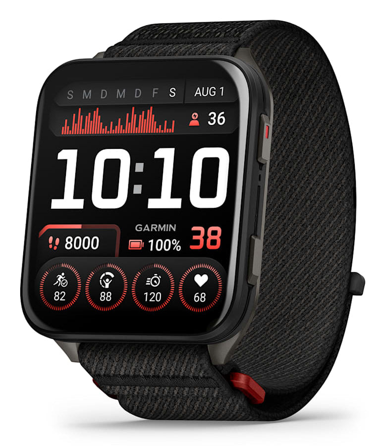 Garmin Venu X1 – Smartwatch – 46 mm, 2", GPS, Bluetooth, AMOLED, Saphirglas, Schwimmen, Schwarz, Gewebe