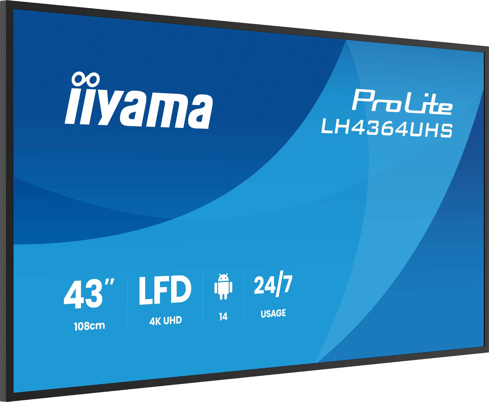 iiyama ProLite – Signage-Display, 43", Ultra HD 4K, 500 cd/m²