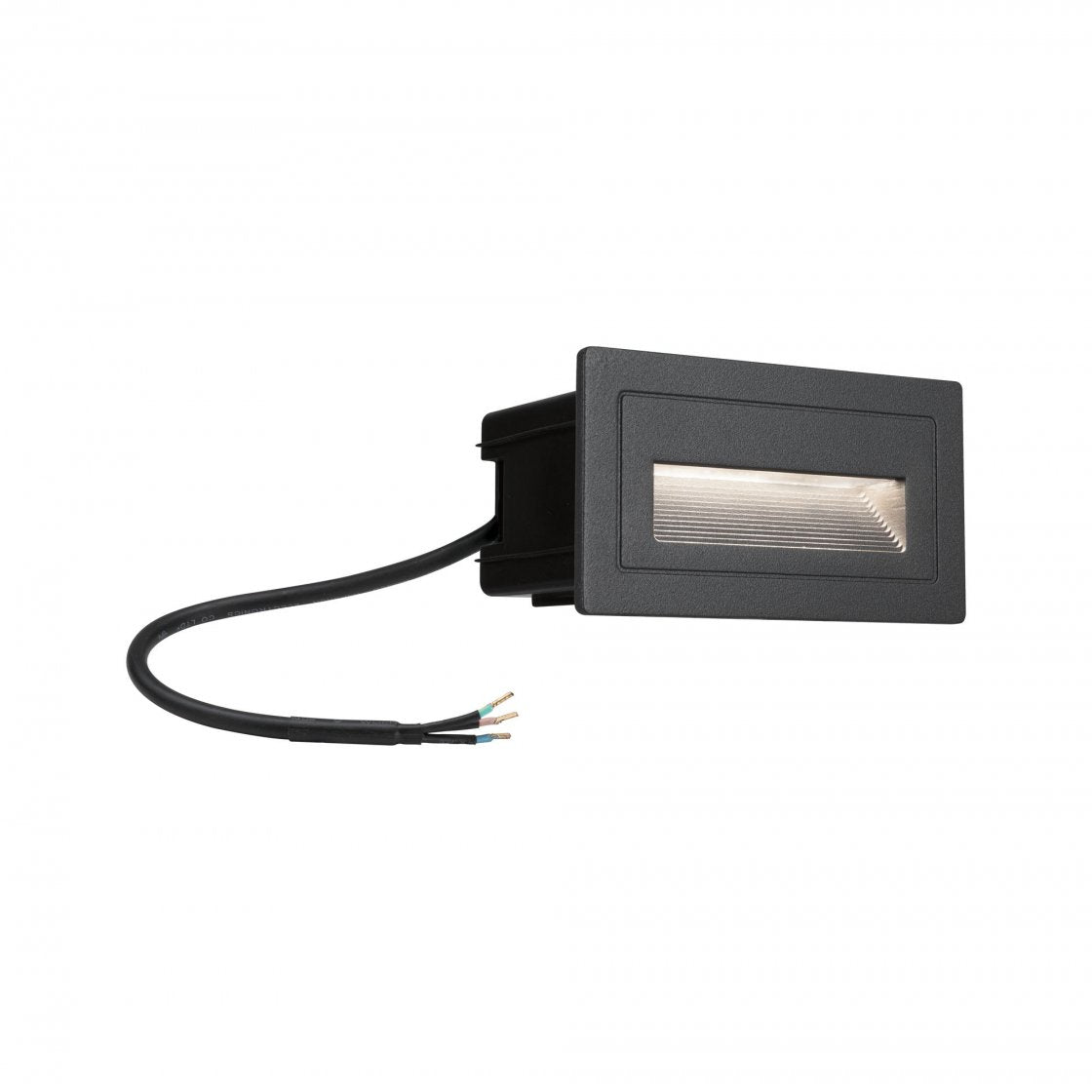 Paulmann Aussenwandleuchte – 500 lm, 4 W – Warmweiss, 3000 K – IP44 – Netzbetrieb – Schwarz – Aluminium