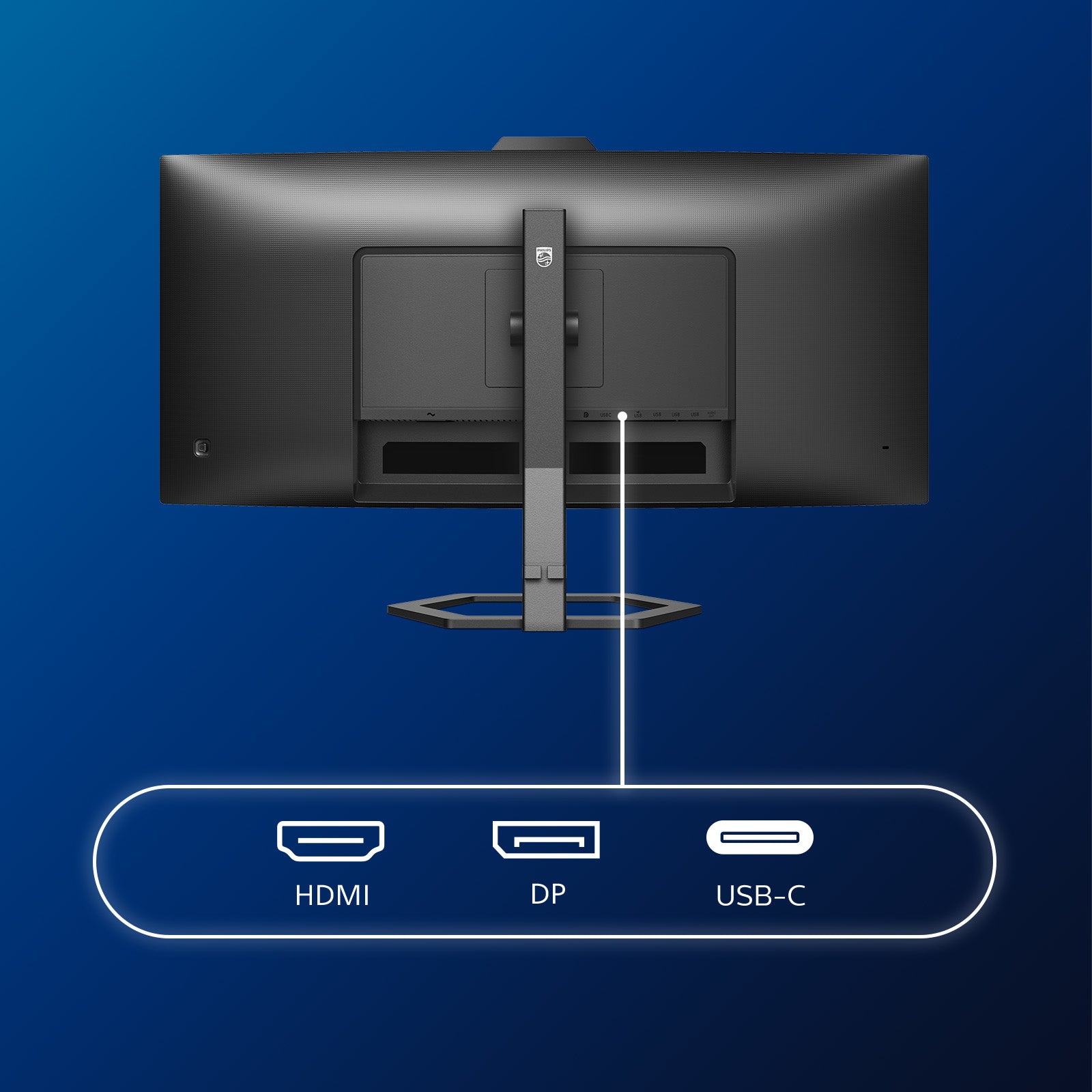 Philips 34E1C5600HE/00 – Monitor, 34", VESA 100 × 100, Schwarz