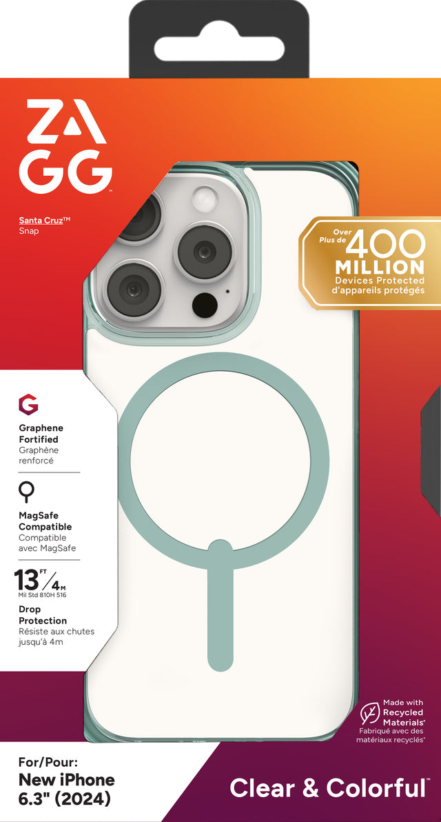 ZAGG Backcover – für Apple iPhone 16 Pro – Santa Cruz, grün