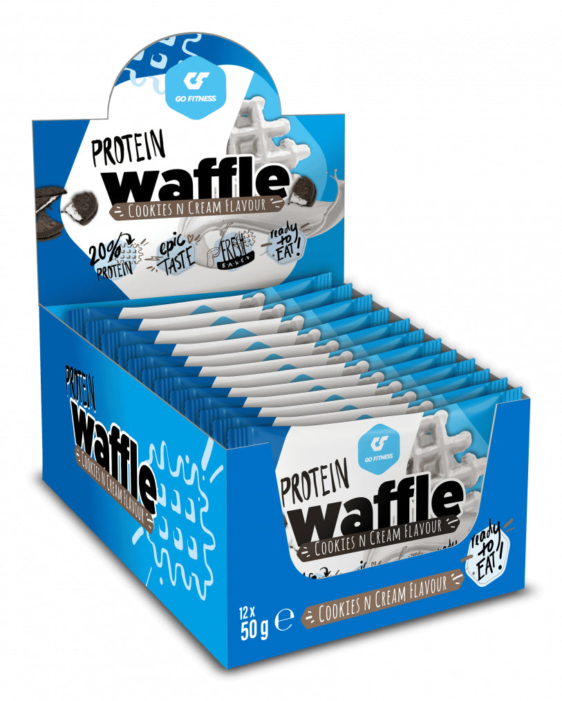 Go Fitness Nutrition Protein Waffel – Cookies & Cream – 55 g
