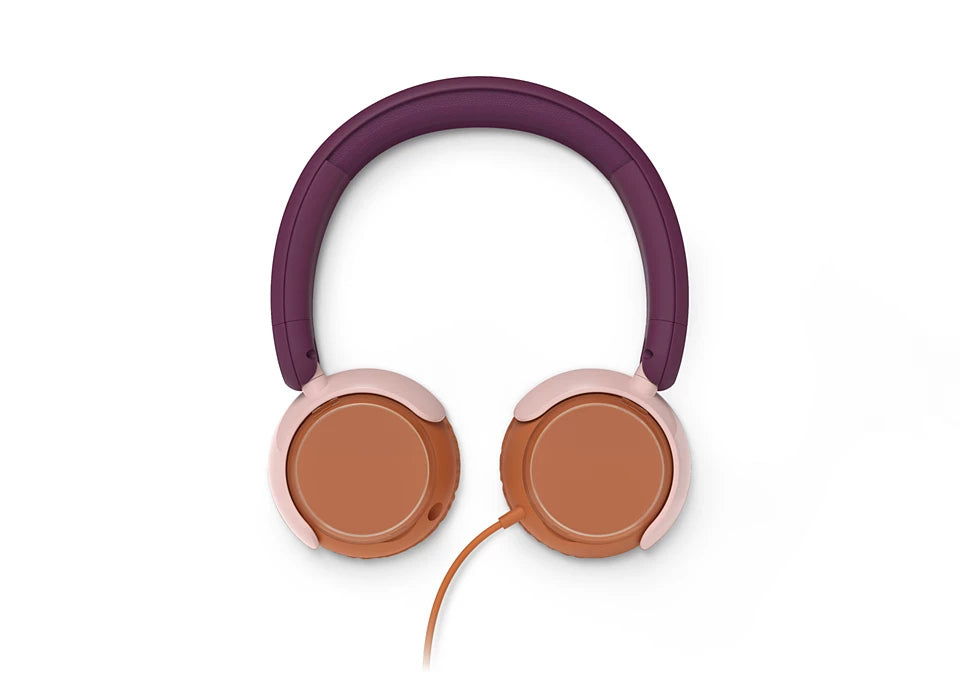 Philips TAK2000MP/00 Kinderkopfhörer – On-Ear, Stereo, Kabel, 3,5 mm Klinke, 85 dB Lautstärke-Limit, Magenta