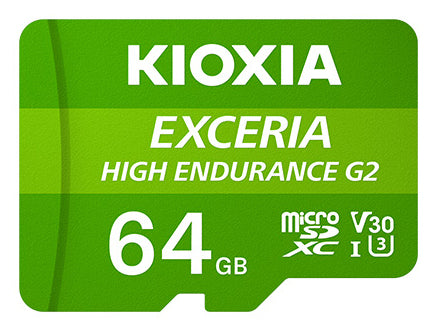 Kioxia Exceria microSDXC 64 GB – UHS-I, Klasse 10, U3, V30, A1, 100/50 MB/s, inkl. SD-Adapter