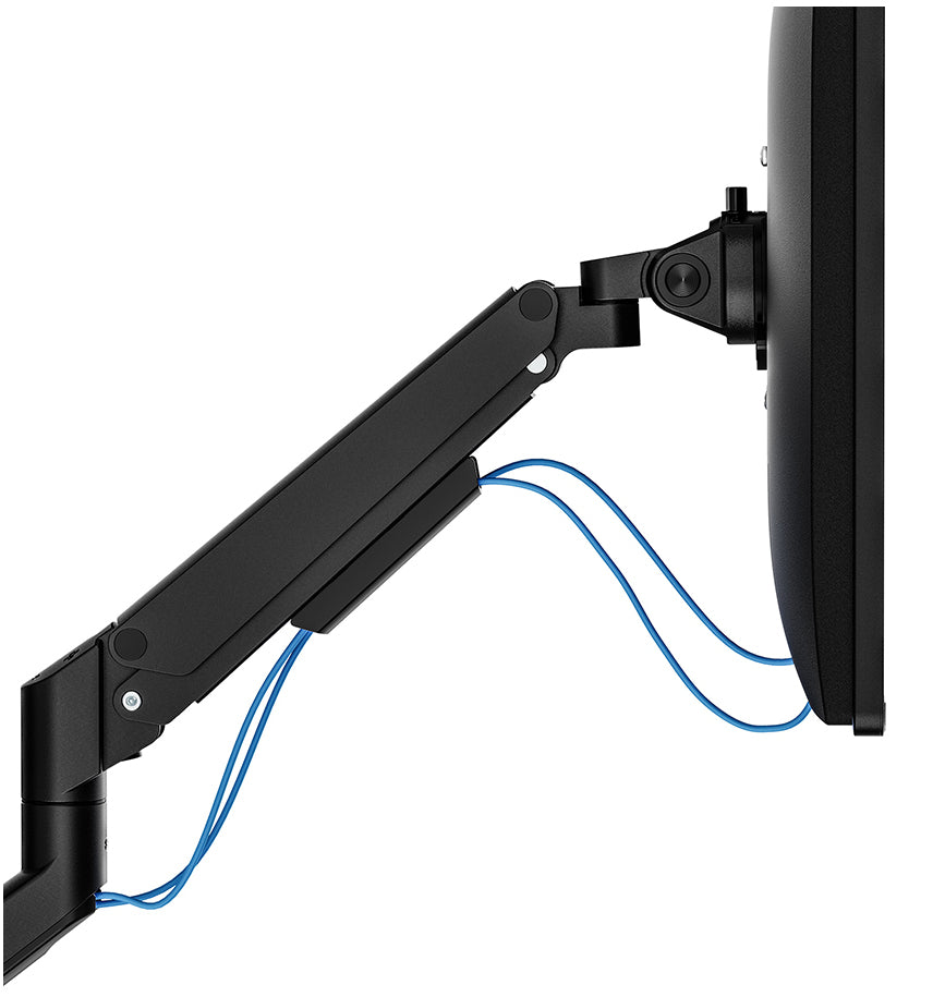 Neomounts NEXT Slim DS70-250BL1 – Monitorarm, bis 35", VESA 75 × 75/100 × 100 mm, 9 kg, Gasfeder, schwarz