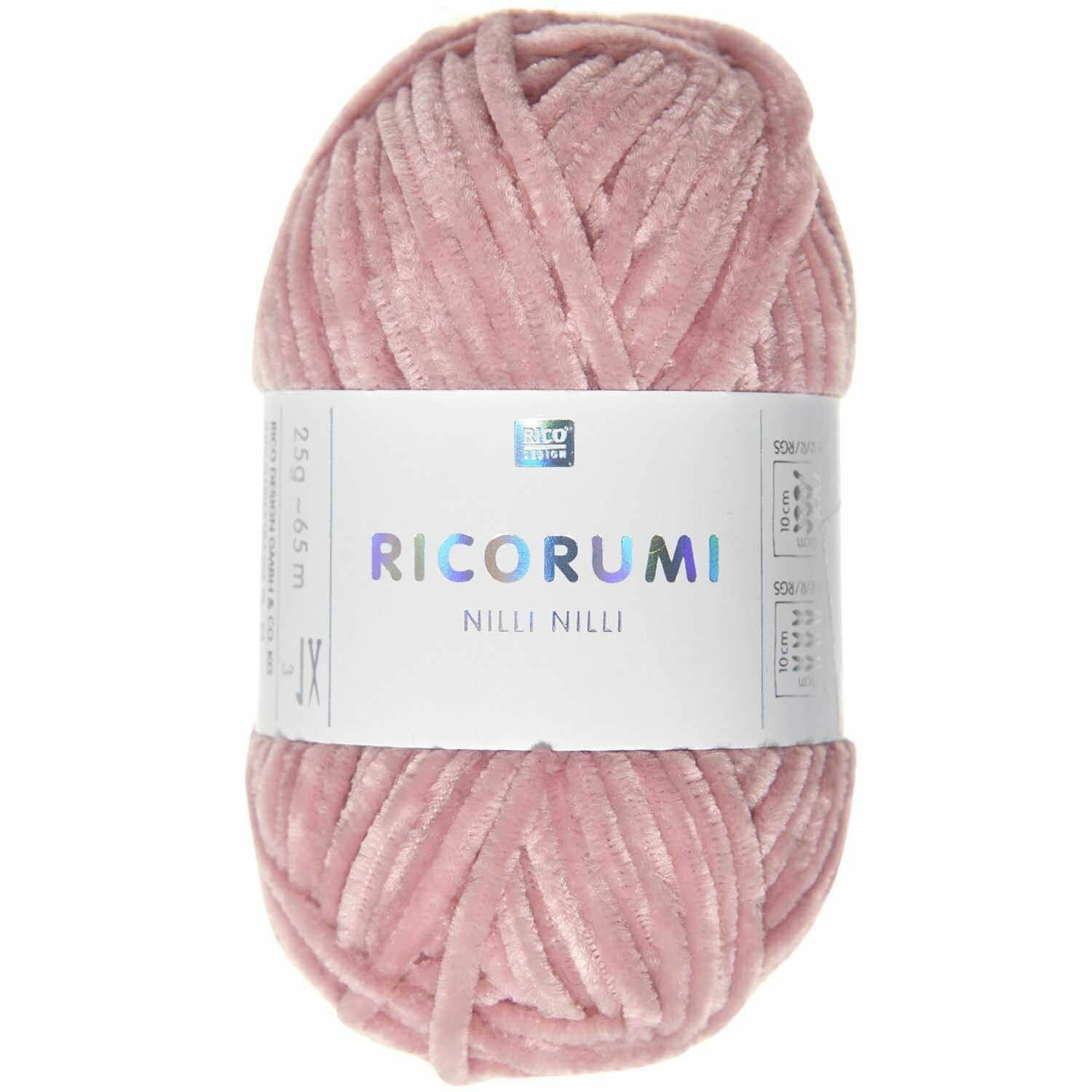 Rico Design Ricorumi Nilli Nilli Garn Lachs – 25 g, 65 m, Nadel 3 mm, 100% Polyester