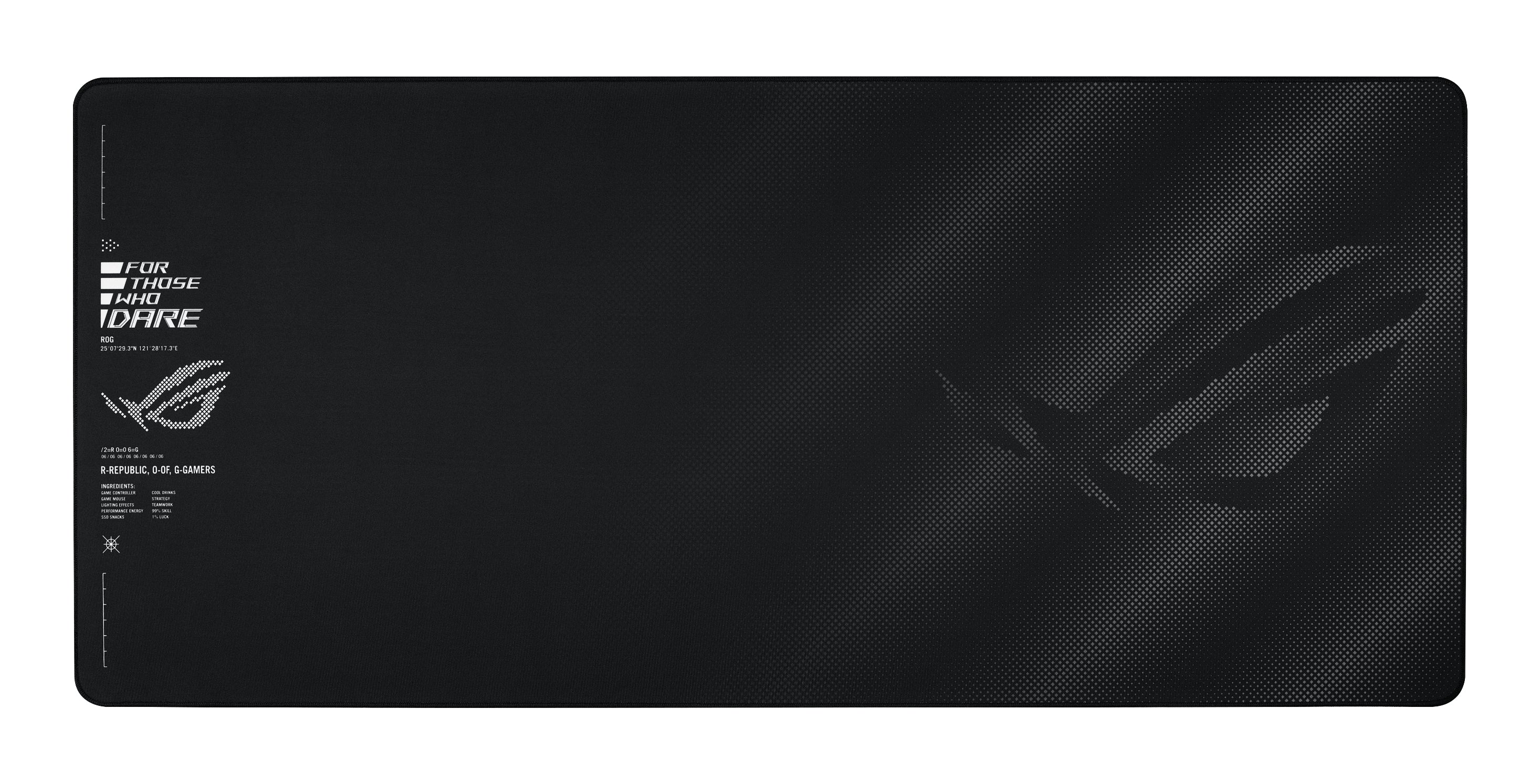 ASUS ROG Sheath II XXL Gaming-Mauspad – schwarz, 900×400×3 mm, gestickte Kanten, Anti-Rutsch-Basis