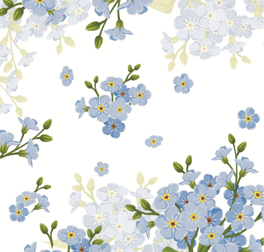 Paper + Design Servietten Blume – mehrfarbig – 33 × 33 cm, 3-lagig – 20 Stück