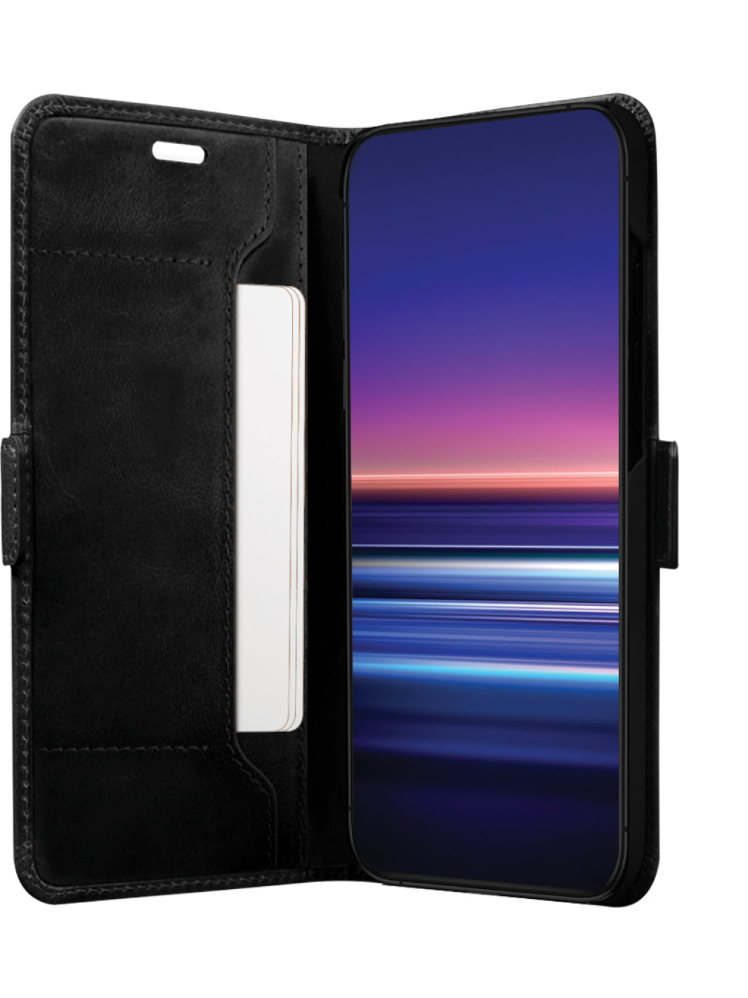 dbramante1928 Copenhagen Slim – Wallethülle – für Sony Xperia 1 Mark IV, 3 Kartenfächer, Leder, schwarz