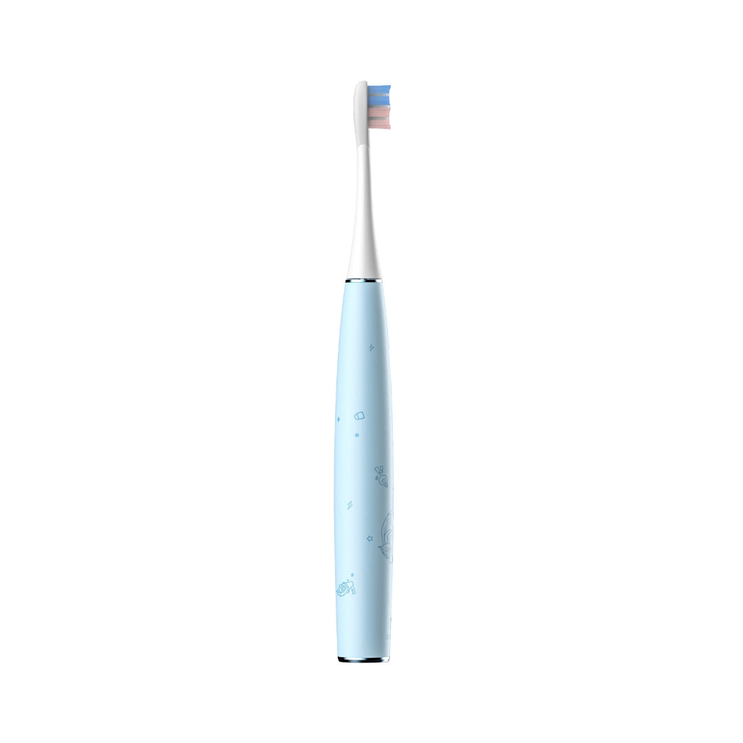 Oclean Elektrische Schallzahnbürste Kids – 2 Bürstenköpfe – Blau