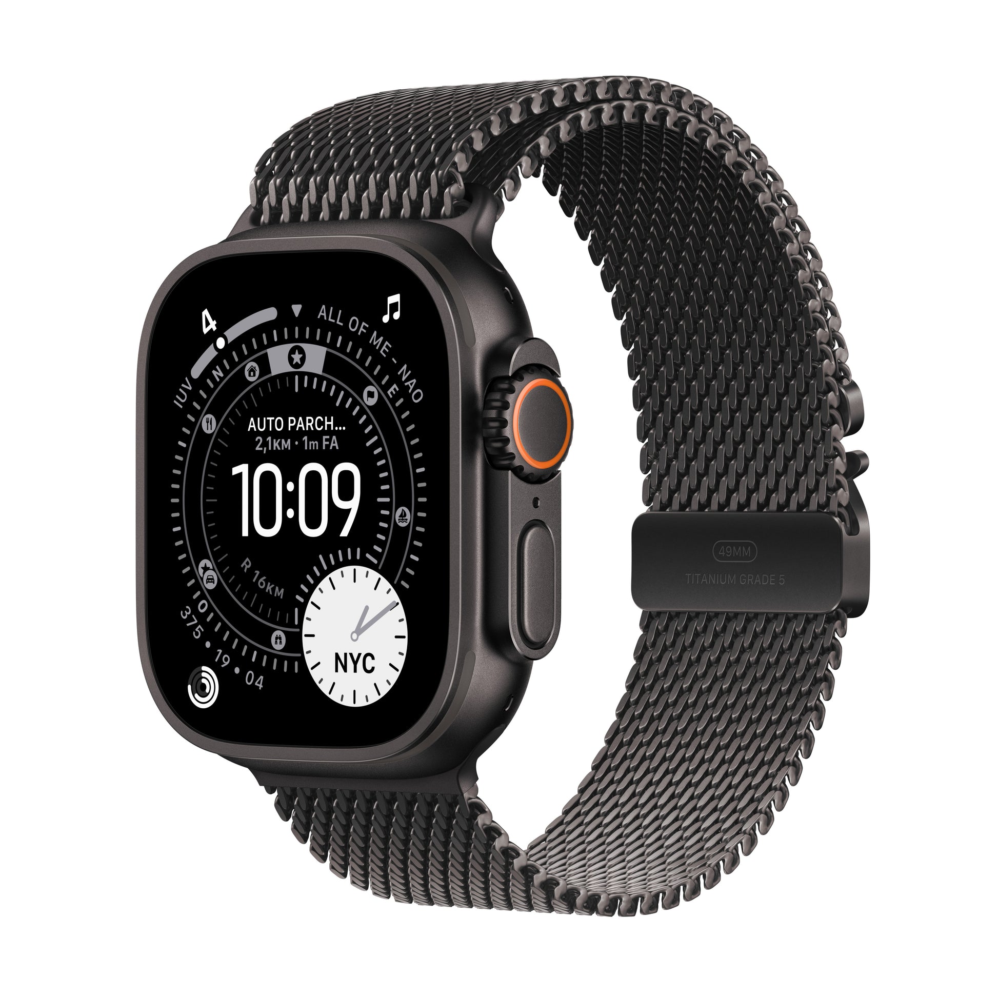 Apple Watch Ultra 3 (2025) – Smartwatch – 49 mm, GPS, 5G, OLED, Saphirglas, 100 m, Schwarz Titan