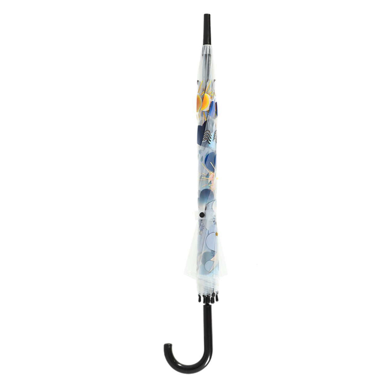 Esschert Design Stockschirm Wetter – Ø 89,4 cm, L 82,5 cm – transparent