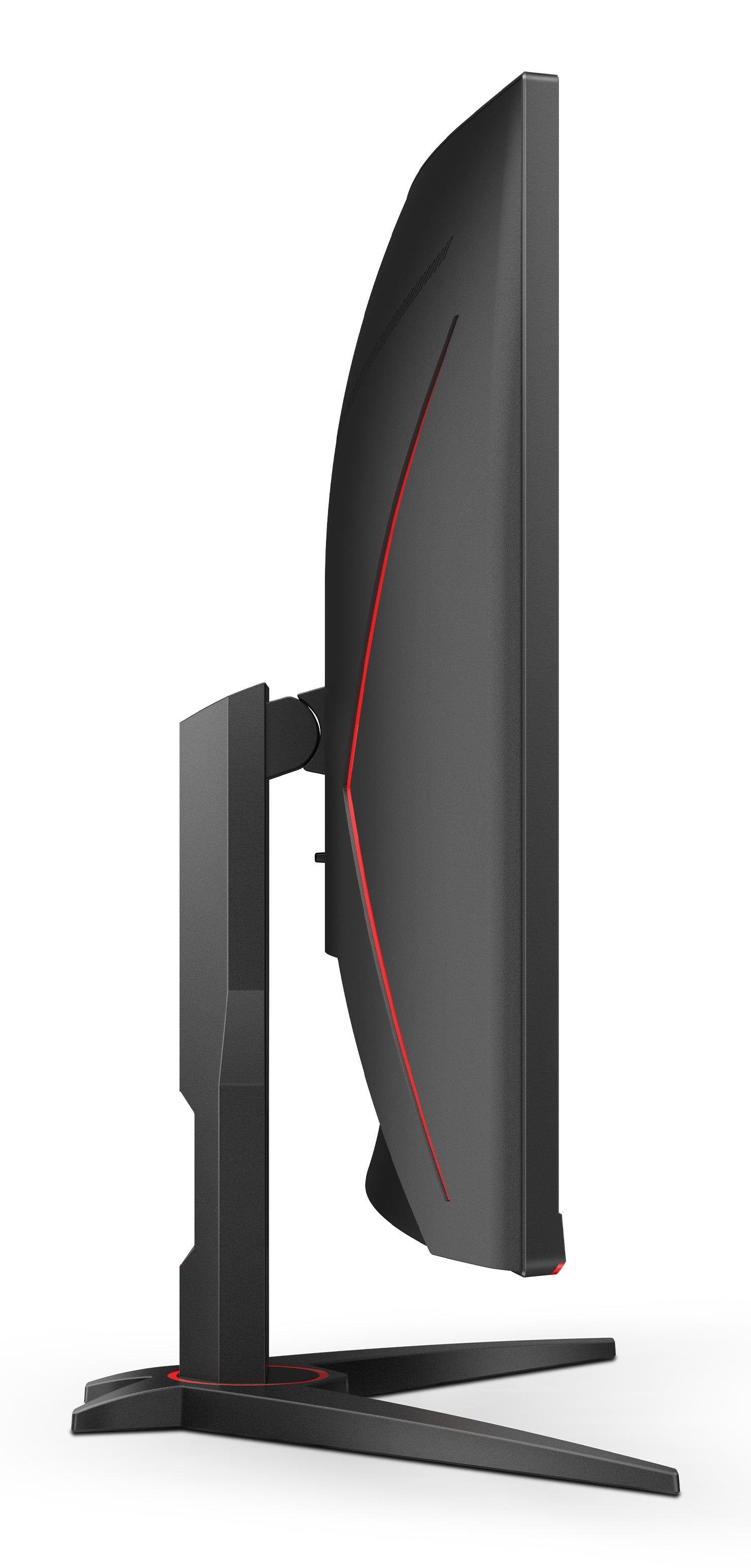AOC C32G2ZE/BK – Monitor, 31,5", VA, 240 Hz, 300 cd/m², Gebogen, FreeSync, VESA 100 × 100, Rot