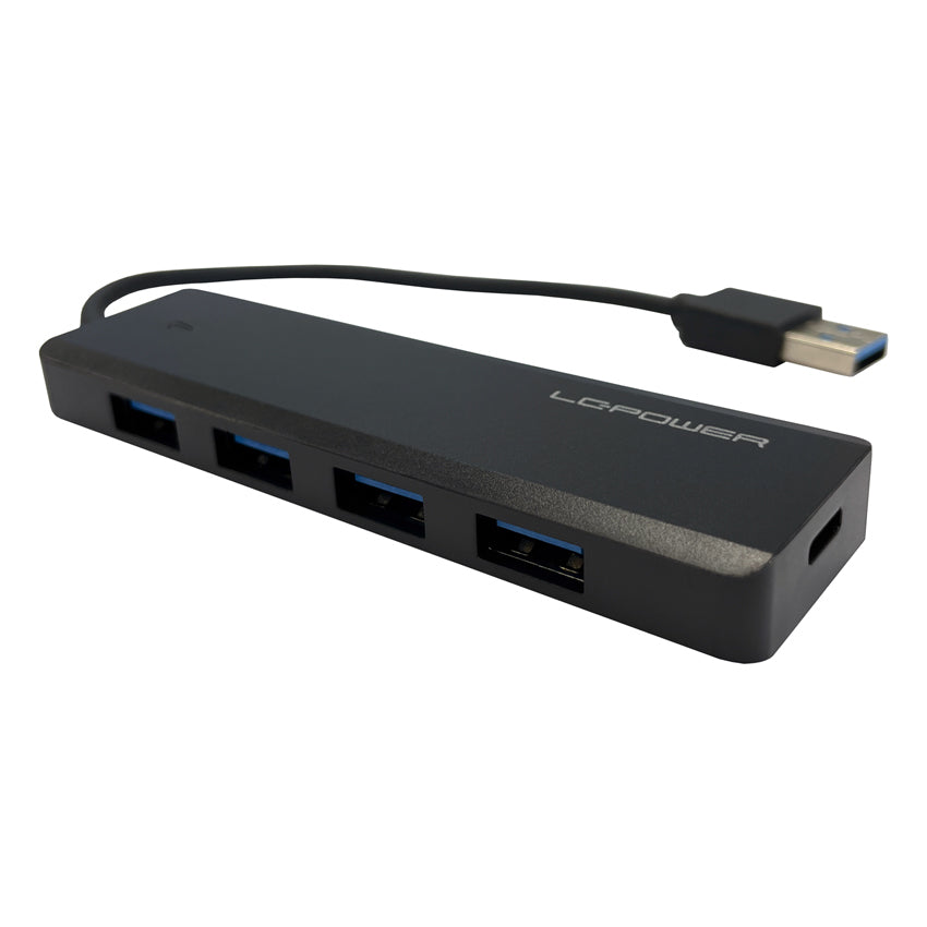 LC-Power LC-HUB-U3-4-V2 USB-Hub – USB-A, 4× USB-A, 1× USB-C