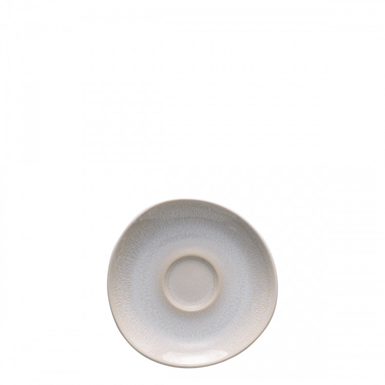 Sola Espressotasse Lunasol – 90 ml, Ø 12,5 cm, Steingut, Hellgrau, spülmaschinenfest, mikrowellengeeignet