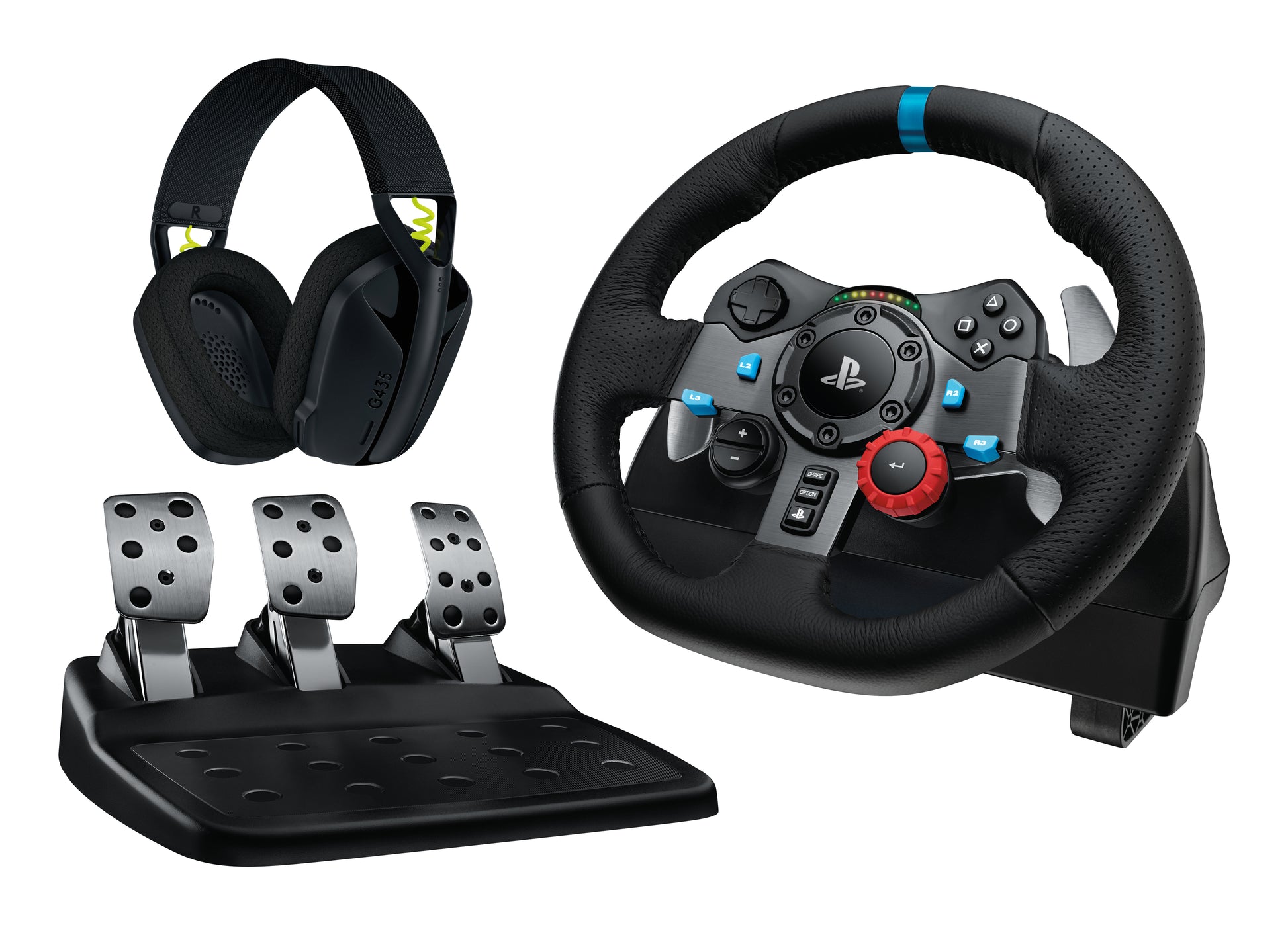 Logitech G G29 Driving Force – Lenkrad-Set – 900° Drehwinkel, Force-Feedback, USB (kabelgebunden) – für PC, PS
