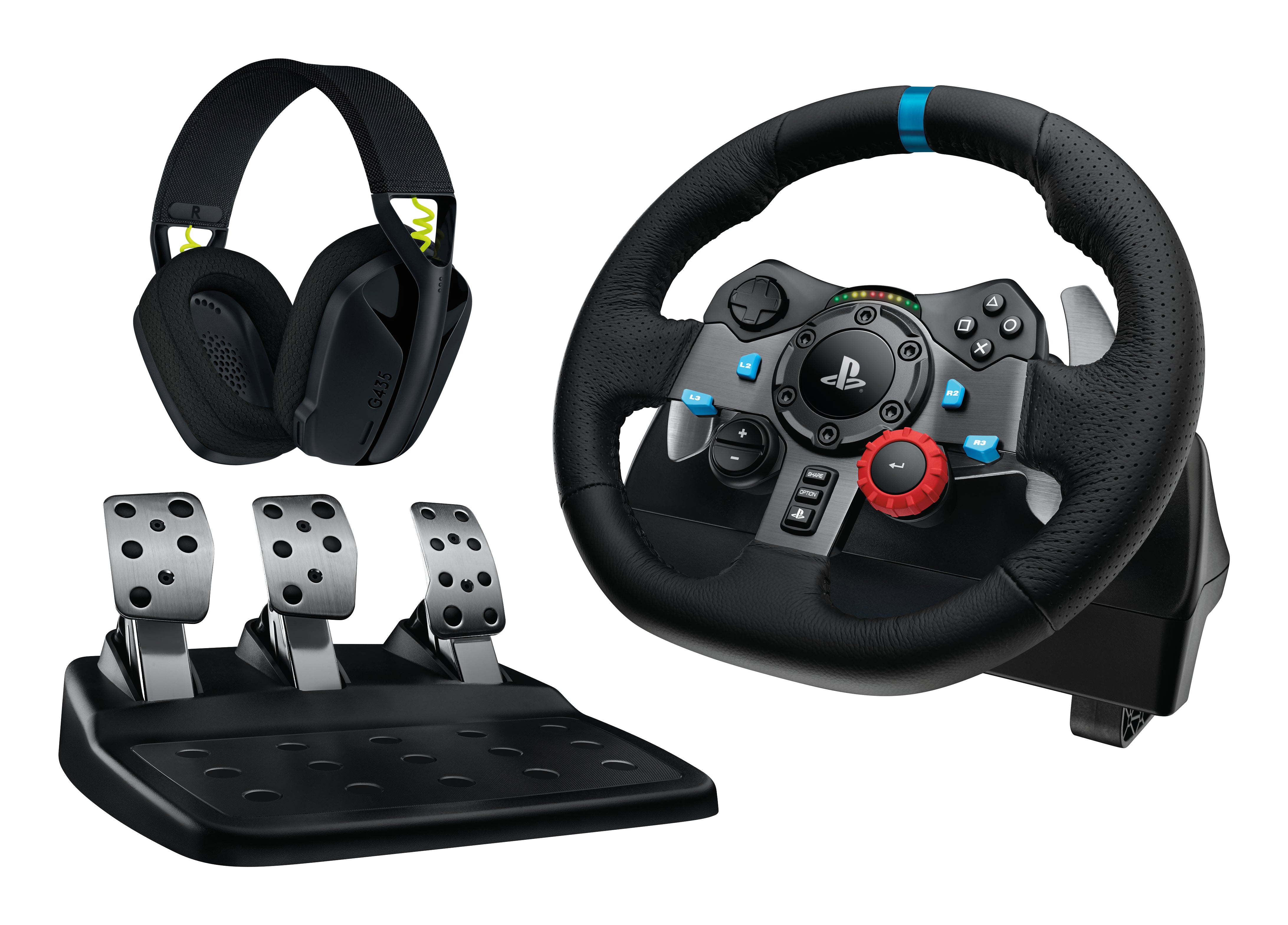 Logitech G G29 Driving Force – Lenkrad-Set – 900° Drehwinkel, Force-Feedback, USB (kabelgebunden) – für PC, PS