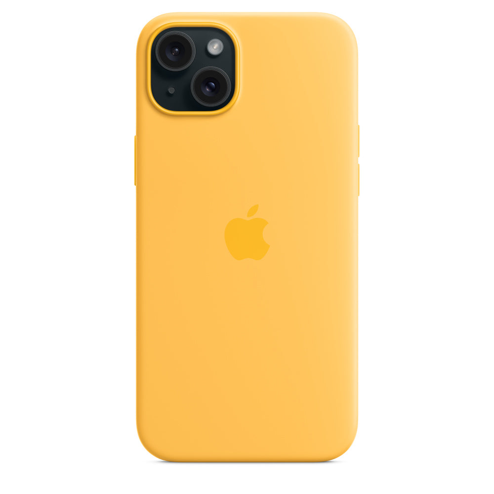 Apple Backcover – für Apple iPhone 15 Plus – gelb – Silikon, MagSafe-kompatibel