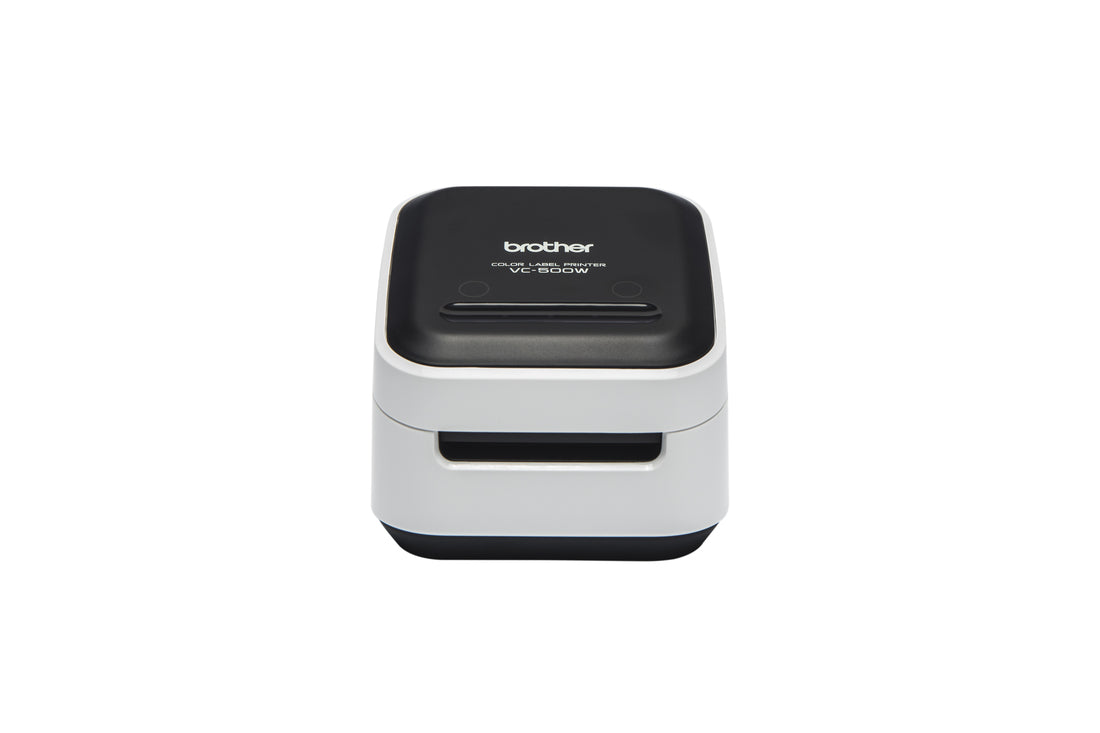 Brother VC-500W – Farbetikettendrucker, ZINK, Auto-Cutter, USB, WLAN, 313 dpi, für CZ-Rollen 9–50 mm
