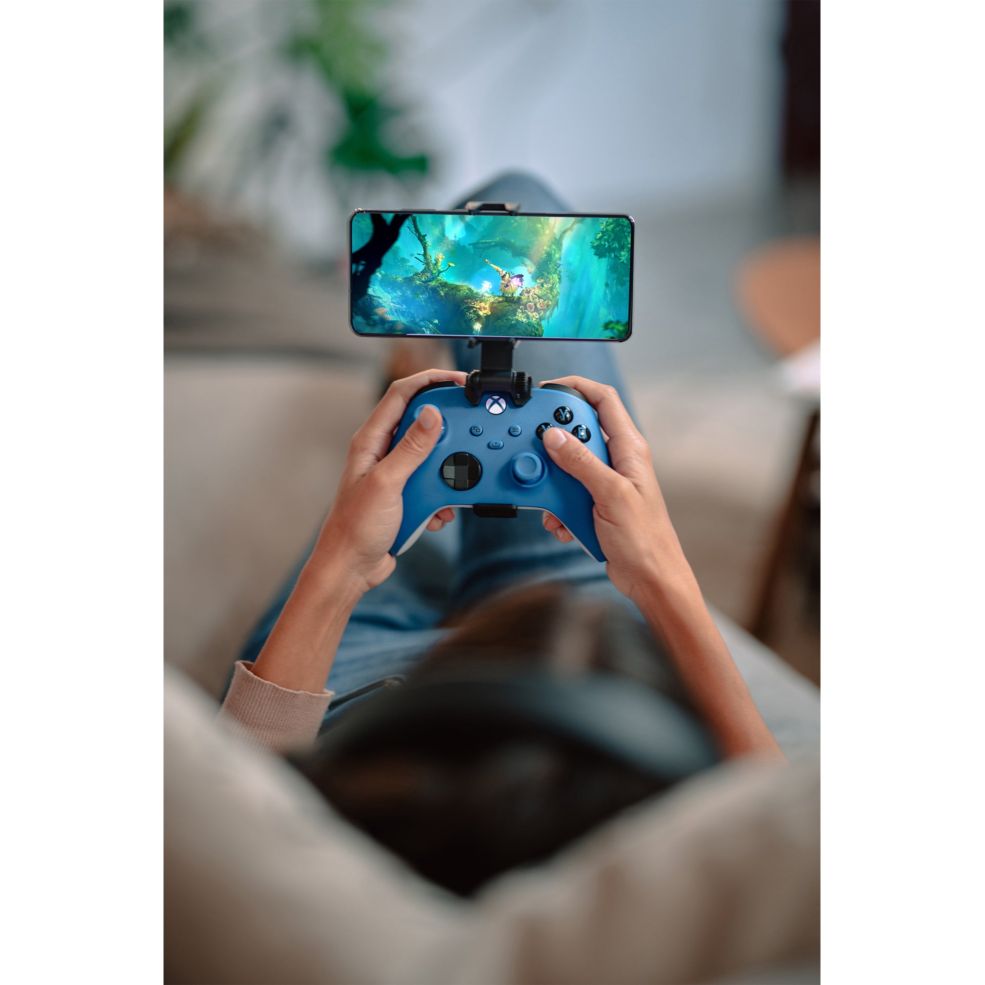 Microsoft Xbox Wireless Controller – Gamepad – USB + Bluetooth, Reflex-Vibration, für Xbox, PC & Android, Blau
