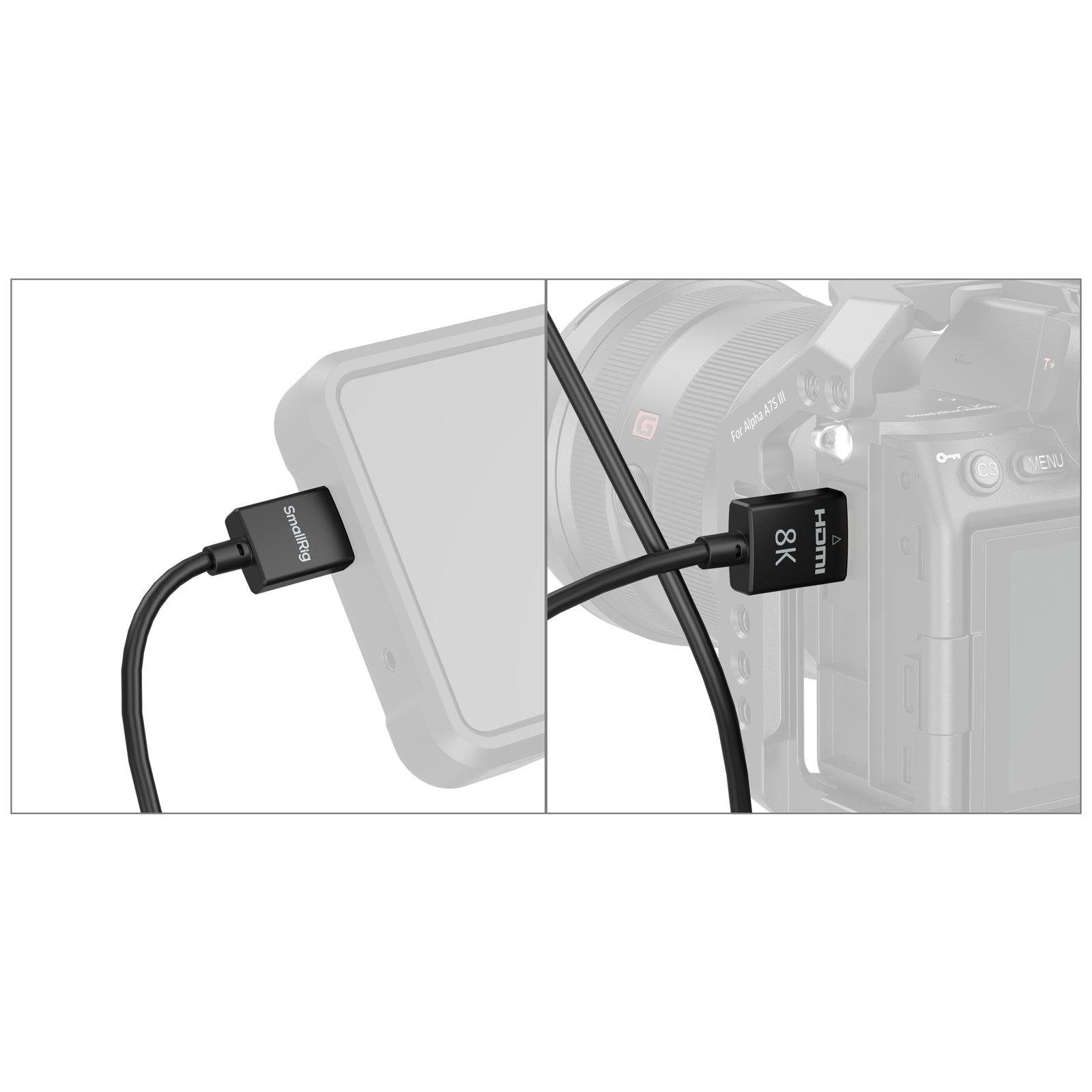 SmallRig HDMI Kabel HDMI 2.1 8K 60 Hz – 1 m