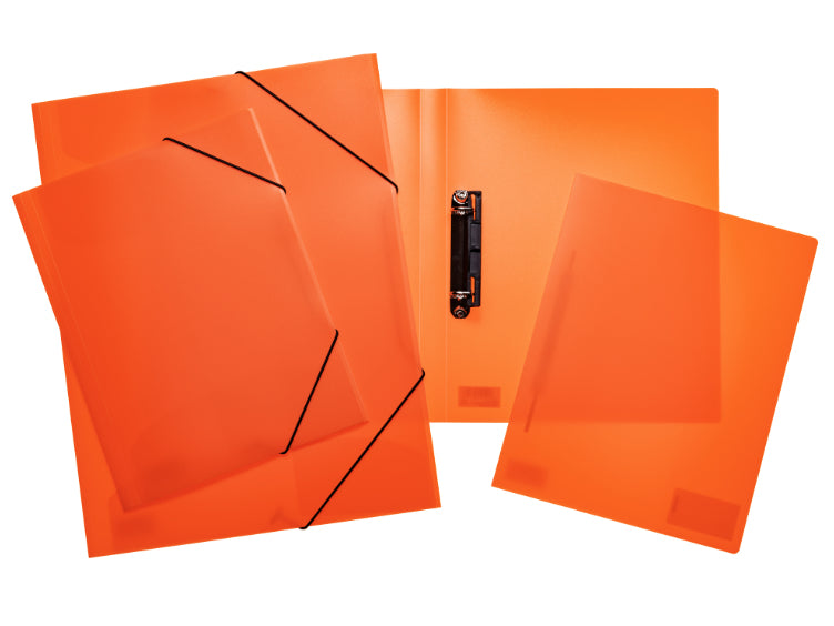 HERMA Sammelmappe, für A4, Kunststoff, orange, mit Gummizug