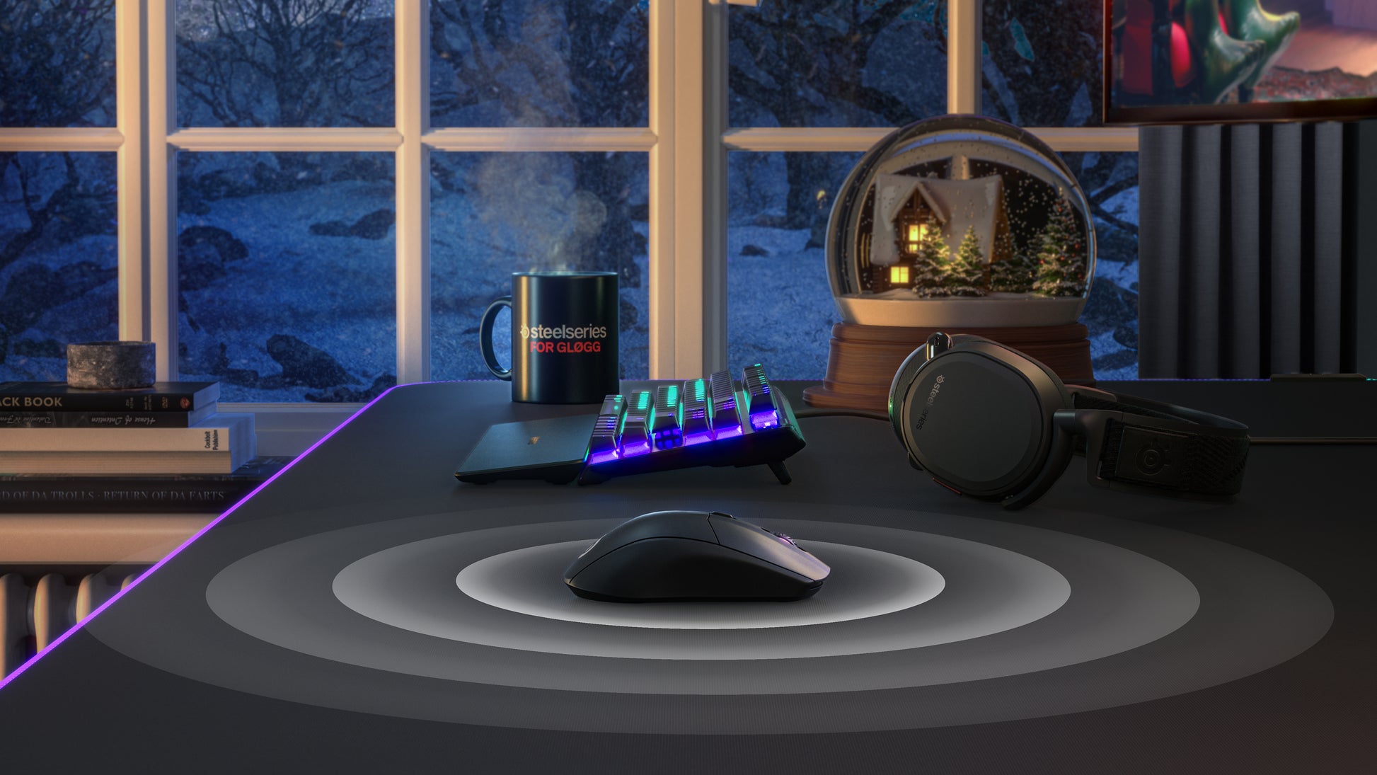SteelSeries Rival 3 Wireless – Gaming-Maus – Kabellos (Bluetooth/2,4 GHz), 18000 DPI, Rechts, Schwarz